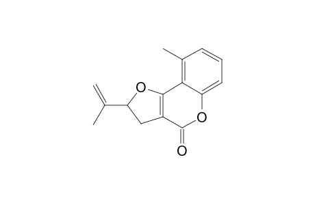 PTEROPHYLLIN-1;2-ISOPROPENYL-9-METHYL-2,3-DIHYDRO-2H-FURO-[3,2-C]-[1]-BENZOPYRAN-4-ONE