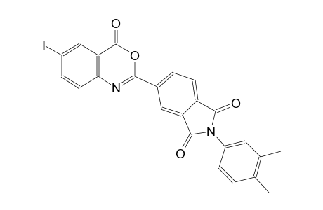 2-(3,4-dimethylphenyl)-5-(6-iodo-4-oxo-4H-3,1-benzoxazin-2-yl)-1H-isoindole-1,3(2H)-dione