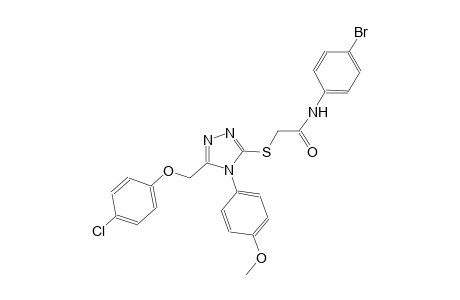 N-(4-bromophenyl)-2-{[5-[(4-chlorophenoxy)methyl]-4-(4-methoxyphenyl)-4H-1,2,4-triazol-3-yl]sulfanyl}acetamide