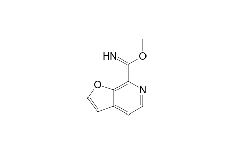 Methyl furo[2,3-c]pyridine-7-imidate