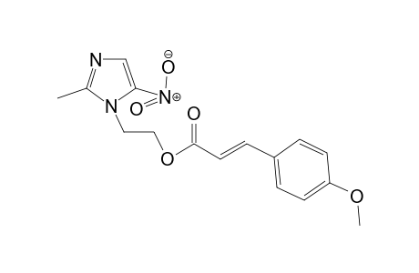 2-(2-Methyl-5-nitro-1H-imidazol-1-yl)ethyl (E)-3-(4-methoxyphenyl)acrylate
