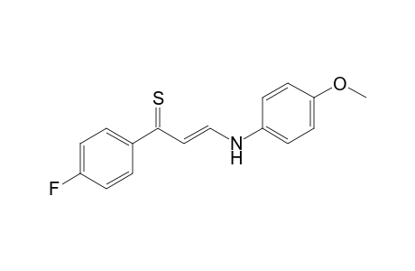 3-(4-Methoxyanilino)-1-(4-fluorophenyl)prop-2-en-1-thione