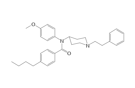 N-(4-Methoxyphenyl)-N-[1-(2-phenylethyl)piperidin-4-yl]-4-butylbenzamide