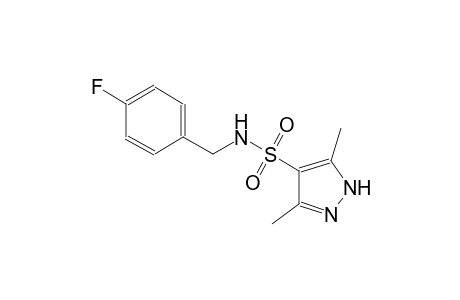 N-(4-fluorobenzyl)-3,5-dimethyl-1H-pyrazole-4-sulfonamide
