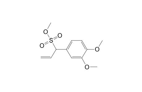 Benzenemethanesulfonic acid, .alpha.-ethenyl-3,4-dimethoxy-, methyl ester