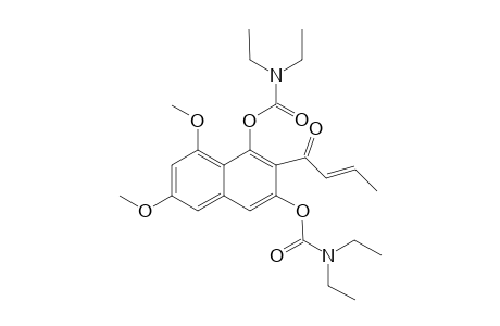 1-[6',8'-Dimethoxy-1',3'-bis(N,N-diethylaminocarbonyloxy)naphthyl]-2-but-2-en-1-one