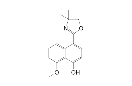 4-(4,4-Dimethyl-4,5-dihydroxazol-2-yl)-8-methoxyaphthalen-1-ol