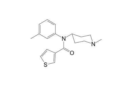 N-(3-Methylphenyl)-N-(1-methylpiperidin-4-yl)thiophene-3-carboxamide