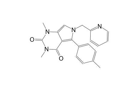 1,3-dimethyl-5-(4-methylphenyl)-6-(2-pyridinylmethyl)-1H-pyrrolo[3,4-d]pyrimidine-2,4(3H,6H)-dione
