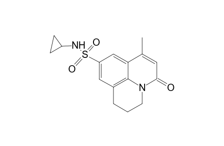 1H,5H-Benzo[ij]quinolizine-9-sulfonamide, N-cyclopropyl-2,3-dihydro-7-methyl-5-oxo-