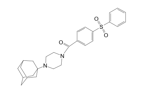 [4-(1-adamantyl)-1-piperazinyl]-[4-(benzenesulfonyl)phenyl]methanone