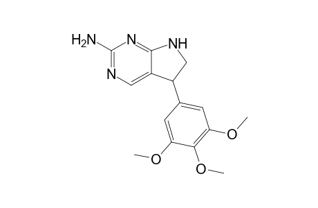 2-Amino-5,6-dihydro-5-(3,4,5-trimethoxyphenyl)-7Hpyrrolo[2,3-d]pyrimidine