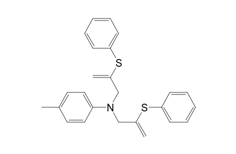N,N-bis(2'-phenylthio-2'-propenyl)-para-toluidine
