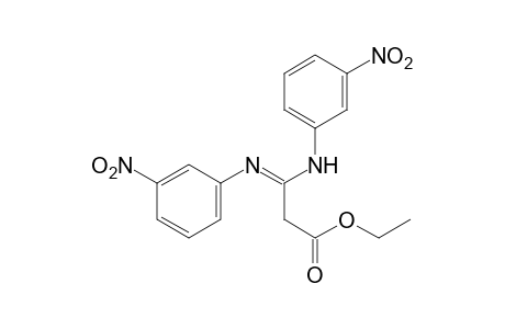 [N,N'-bis(m-nitrophenyl)amidino]acetic acid, ethyl ester