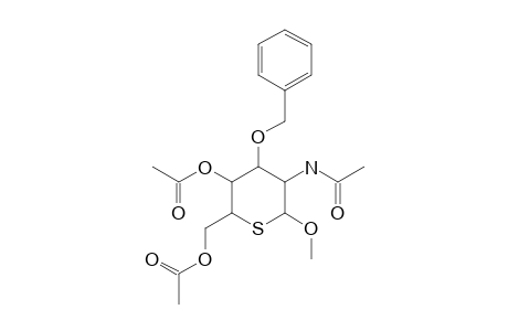 Methyl-2-acetamido-4,6-di-O-acetyl-3-O-benzyl-2-deoxy-5-thio.alpha.-D-glucopyranoside