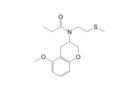 5-Methoxy-3-[N-(2'-methylthioethyl)propionamido]chroman