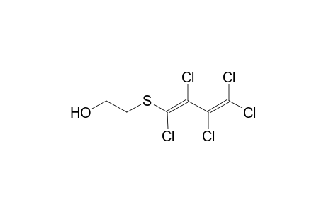 2-Hydroxyethyl-1,2,3,4,4-pentachlorobuta-1,3-dienyl sulfide