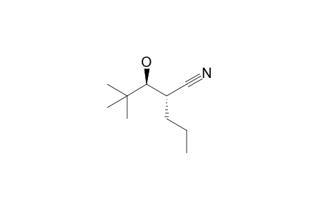 (2S,3S)-3-hydroxy-4,4-dimethyl-2-propyl-valeronitrile
