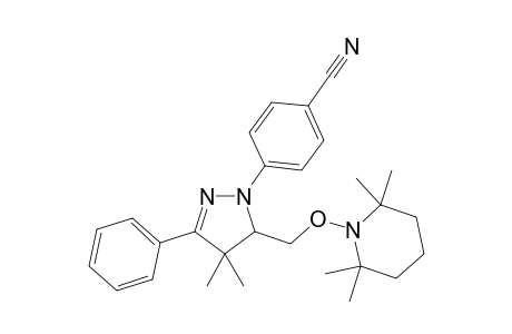 4-(4,4-Dimethyl-3-phenyl-5-(((2,2,6,6-tetramethylpiperidin-1-yl)-oxy)methyl)-4,5-dihydro-1H-pyrazol-1-yl)benzonitrile