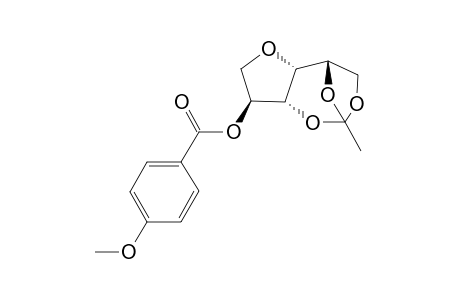 1,4-ANHYDRO-2-O-PARA-METHOXYBENZOYL-3,5,6-TRI-O-ORTHO-ACETYL-D-SORBITOL