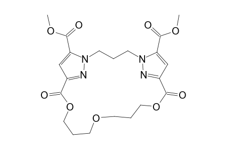13,19-Bis(ethoxycarbonyl)-3,6,9-trioxa-14,18,19,22-tetrazatricyclo[16.2.1.1(11,14)]docosa-1(21),11(22),12,19-tetraen-2,10-dione