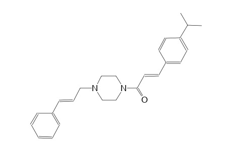 1-[(2E)-3-(4-isopropylphenyl)-2-propenoyl]-4-[(2E)-3-phenyl-2-propenyl]piperazine