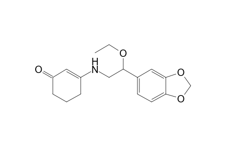 2-Cyclohexen-1-one, 3-[[2-(1,3-benzodioxol-5-yl)-2-ethoxyethyl]amino]-