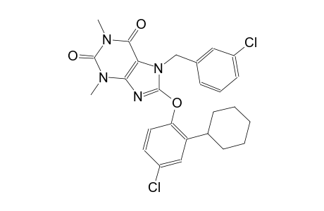 7-(3-Chlorobenzyl)-8-(4-chloro-2-cyclohexyl-phenoxy)-1,3-dimethyl-xanthine