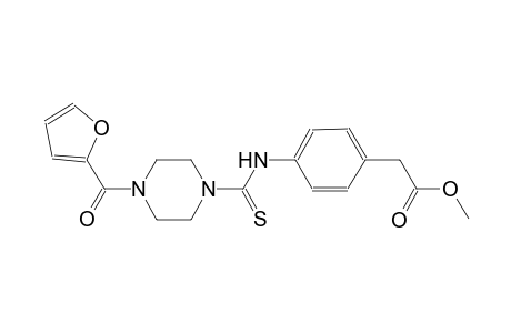 methyl [4-({[4-(2-furoyl)-1-piperazinyl]carbothioyl}amino)phenyl]acetate