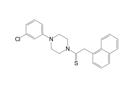 1-(m-chlorophenyl)-4-(1-naphthylthioacetyl)piperazine