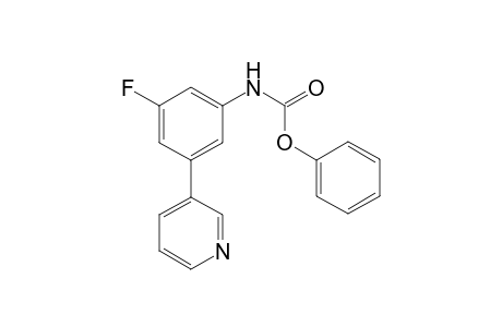 N-[3-fluoro-5-(3-pyridinyl)phenyl]carbamic acid phenyl ester