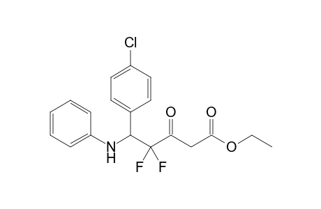 5-Anilino-5-(4-chlorophenyl)-4,4-difluoro-3-keto-valeric acid ethyl ester