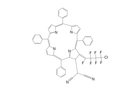 5,10,15,20-TETRAPHENYL-2-[BIS-(CYANO)-METHYL]-3-[1-FLUORO-1-(3-CHLOROHEXFLUOROPROPYL)-METHYLENYL]-PORPHYRIN