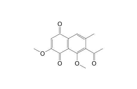 7-Acetyl-2,8-dimethoxy-6-methyl-1,4-naphthoquinone