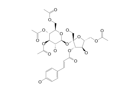 MUMEOSE-I;6,3',4',6'-TETRA-O-ACETYL-3-O-(E)-PARA-COUMAROYL-SUCROSE