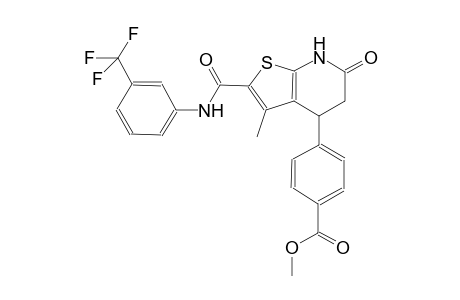 benzoic acid, 4-[4,5,6,7-tetrahydro-3-methyl-6-oxo-2-[[[3-(trifluoromethyl)phenyl]amino]carbonyl]thieno[2,3-b]pyridin-4-yl]-, methyl ester