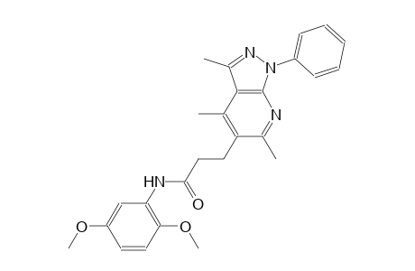 1H-pyrazolo[3,4-b]pyridine-5-propanamide, N-(2,5-dimethoxyphenyl)-3,4,6-trimethyl-1-phenyl-