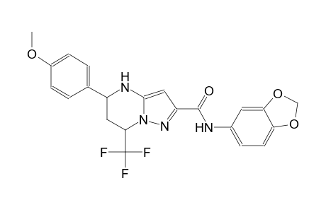 N-(1,3-benzodioxol-5-yl)-5-(4-methoxyphenyl)-7-(trifluoromethyl)-4,5,6,7-tetrahydropyrazolo[1,5-a]pyrimidine-2-carboxamide