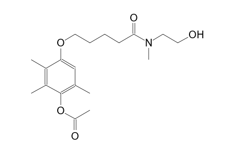 4-({5-[(2-hydroxyethyl)(methyl)amino]-5-oxopentyl}oxy)-2,3,6-trimethylphenyl acetate