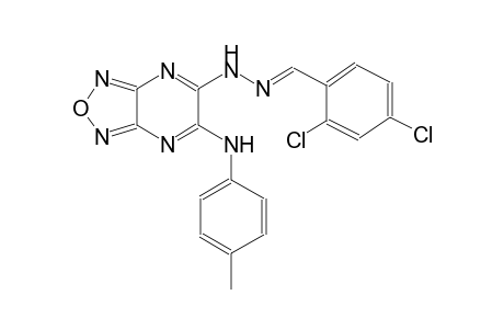 benzaldehyde, 2,4-dichloro-, [6-[(4-methylphenyl)amino][1,2,5]oxadiazolo[3,4-b]pyrazin-5-yl]hydrazone
