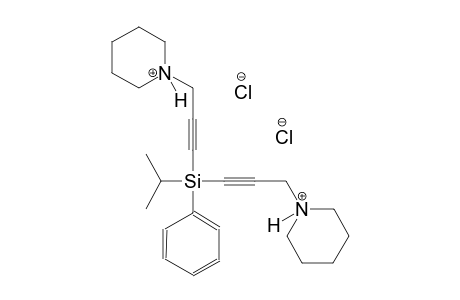 piperidinium, 1-[3-[(1-methylethyl)phenyl[3-(1-piperidiniumyl)-1-propynyl]silyl]-2-propynyl]-, dichloride