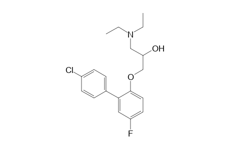 (+/-)-1-(4'-Chloro-5-fluorobiphen-2-yloxy)-3-diethylaminopropan-2-ol