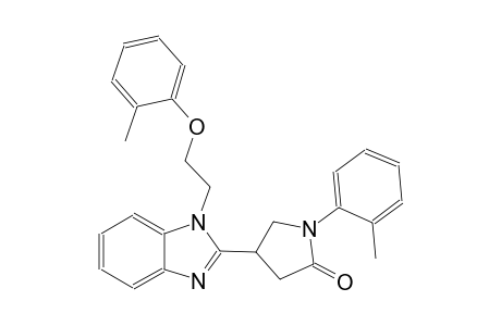 2-Pyrrolidinone, 4-[1-[2-(2-methylphenoxy)ethyl]-1H-1,3-benzimidazol-2-yl]-1-(2-methylphenyl)-