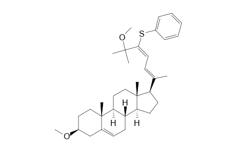 3.beta.,25-Dimethoxy-24-(phenylthio)-cholesta-5,20(22),23-triene