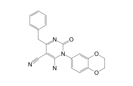 6-AMINO-4-BENZYL-5-CYANO-1-(2,3-DIHYDROBENZO-[B]-[1,4]-DIOXIN-6-YL)-2(1H)-PYRIMIDINONE