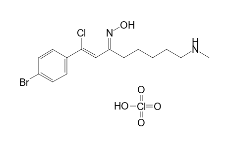 1-Chloro-1-(4-bromophenyl)-8-methylaminooct-1-en-3-one oxime perchlorate salt