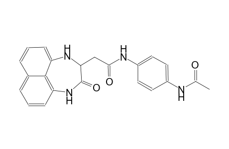 naphtho[1,8-ef][1,4]diazepine-2-acetamide, N-[4-(acetylamino)phenyl]-1,2,3,4-tetrahydro-3-oxo-