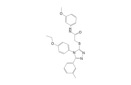 2-{[4-(4-ethoxyphenyl)-5-(3-methylphenyl)-4H-1,2,4-triazol-3-yl]sulfanyl}-N-(3-methoxyphenyl)acetamide