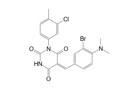(5Z)-5-[3-bromo-4-(dimethylamino)benzylidene]-1-(3-chloro-4-methylphenyl)-2,4,6(1H,3H,5H)-pyrimidinetrione