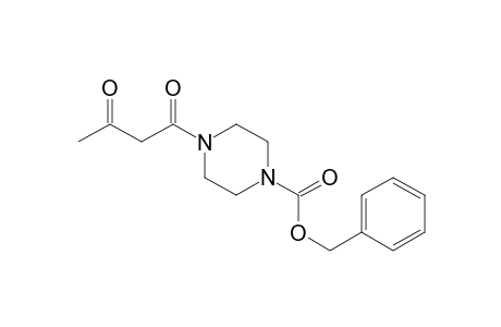 1-Piperazinecarboxylic acid, 4-(1,3-dioxobutyl)-, phenylmethyl ester